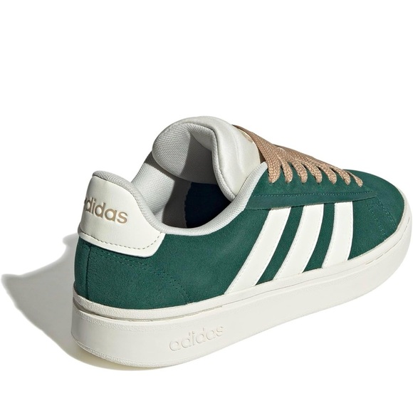 Adidas Women's Green and White Sneakers - Picture 3 of 4